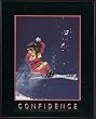 Confidence-the Greater the Obstacle, Motivational Poster