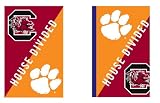 University of South Carolina and Clemson University - House Divided Flag - Garden Size