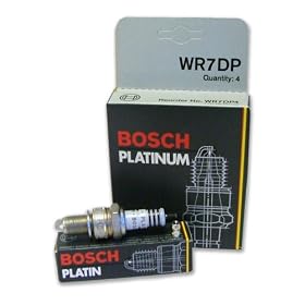 Bosch Platinum Spark Plugs, WR7DP, Box of 4 Fits: Volkswagen, Porsche, Volvo, Audi, BMW, Jaguar, Mercedes-Benz