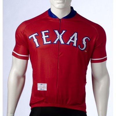 MLB Texas Rangers Men's Cycling Jersey Size: X-Large
