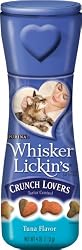 Whisker Lickins Crunch Lovers Tuna Flavor Cat Treats, 4-Ounce Canisters (Pack of 10)