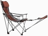 Big Bubba Tailgating Camping Chair with Footrest - Red