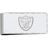 LogoArt Oakland Raiders 7/8 Inch X 2 InchSterling Silver Money Clip