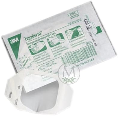Tegaderm Transparent Dressing with Label #1626W (4"x4 3/4") (Box of 50)