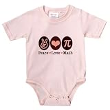Peace Love Math Pi Onesie Infant Bodysuit