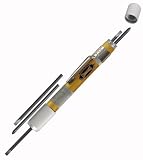 Commando Precision Miniature Pocket Screwdriver Set with 3 Flat Blades, 2 Phillip Blades, All Stored Inside Attractive Gold Anodized Pro Series Handle