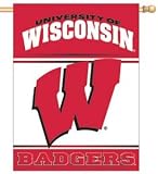 Vertical Flag / Banner - Wisconsin Badgers