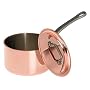Mauviel Cuprinox Extra-Thick 2.5 mm 1.3-Quart Saucepan with Lid