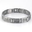 Triple Cable Stainless Steel Men's Bracelet 8.5 Inch
