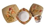 222 Fifth Antigua Dinnerware Set, Service for 4 by 222 Fifth
