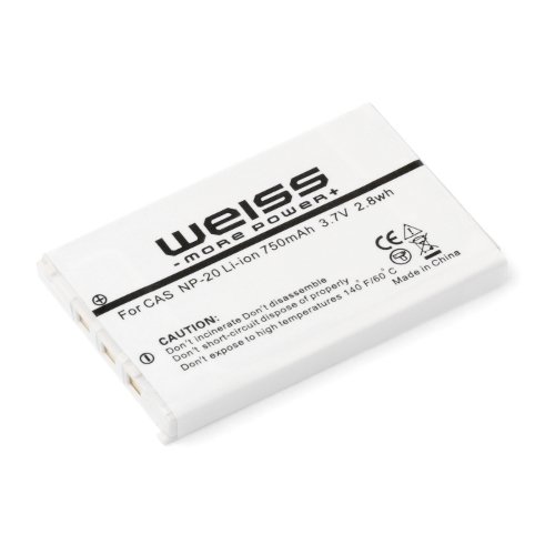 Weiss W-Cas NP-20 Li-Ion Akku f&uuml;r Casio Exilim EX-Z77 / EX-Z65 / EX-Z11 / EX-S880 u.a. Preisvergleich