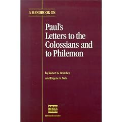 Handbook on Colossians/Philemon (UBS Handbook)