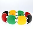 Acrylic Rasta Bracelet
