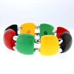 Acrylic Rasta Bracelet