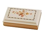 Mele Musical Jewelry Box with Floral Lid in Ivory-Dulcie