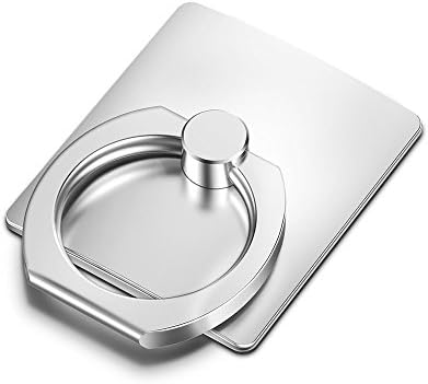 NMPB Cell phone holder,Universal Smartphone Ring Grip Stand Car Mounts for Iphone (Silver)