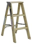 Michigan Ladder 1320-03 300 Pound Duty Rating Type 1A Tradesman Wood Stepladder, 3-Foot