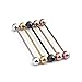 Ruifan Lot of 5 Industrial Barbell Earring Stainless Steel 14 Gauge Cartilage Earring Body Piercing 1 5/8 Inch(40mm)