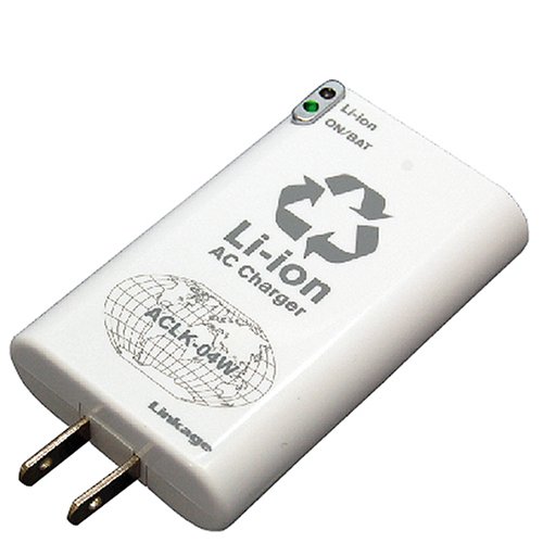 リンケージ  リチウムポリマー内蔵 AC充電器 850mAh 海外対応 USB接続タイプ Dslite・PSP ホワイト ACLK-04WG