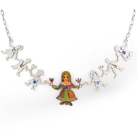 Mother with Children Necklace from the Artazia Collection #289 GN ONK