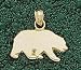 Anderson Jewelry California Golden Bears Silhouette Gold Charm