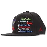 Jordan Nike Nicknames Fitted Hat Cap Black-7 3/8