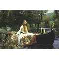 John William Waterhouse  The lady Of Shalott HUGE LAMINATED / ENCAPSULATED ART POSTER Measures 36 x 24 inches ( 91.5 x 61 cm )