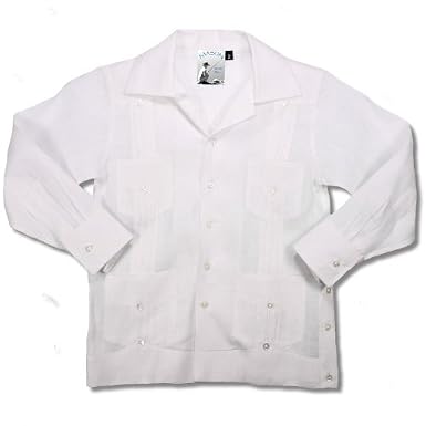 Toddlers “Ricardo” Long Sleeve Linen Guayabera (3T)