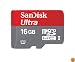 SanDisk Ultra 16 GB MicroSDHC Class 10 UHS-1 Memory Card with Adapter (SDSDQU-016G-AFFP-A)