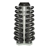TKO 826VDR8 8 Pr. Vertical Dumbbell Rack Silver Metallic