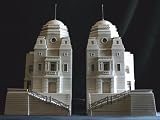 The Twin Towers of Wembley Football Stadium As a Signed and Dated Architectural Model or Split Pair of Bookends By Timothy Richards