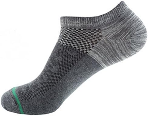 Langxi Men's Multicolor No Show Athletic Running Sneaker Socks (Shoe:6-11, Grey)