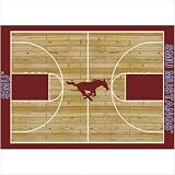 College Court SMU Mustangs Rug Size: 10' 9x13' 2