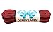 Derby Laces Striped - Flat, 10mm Wide, for Boots, Skates, Roller Derby, and Hockey Skates (Black and Red, 108 Inch / 274 cm)