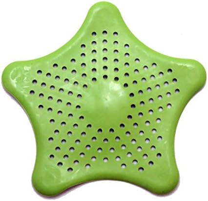 Hikin Japanese Rubber Drain Protector Hair Catcher Drain Cover ( Green)