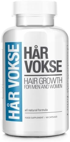 Har Vokse 100% Natural Hair Growth Supplement for Men and Women - 60 Capsules (1 Month Supply) by Advanced Health