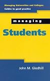 Managing Students (Managing Universities and Colleges)