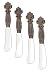 Arthur Court Fleur-De-Lis Tuscan Spreaders, Set of 4
