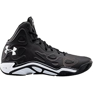 Men's Under Armour Micro G Anatomix Spawn II Basketball Shoes Black/White Size 13 M US