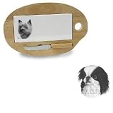 Wooden Cheese Board with Tile Insert featuring the Japanese Chin (12.75 inches)