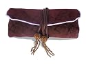 Handbag Heaven Brown Jacquard Silk Jewellery Roll - FREE P&P