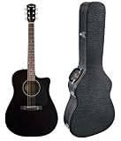 Fender CD-60CE Dreadnought Acoustic-Electric Guitar, Black