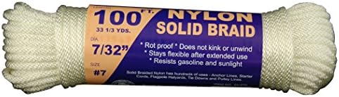 Solid Braid Nylon Utility Cord and Refill Spools - Multiple Size Options Available