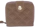 Vera Bradley Espress Brown Microfiber Mini Zip Wallet