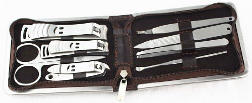 8 Pcs Nail & Skin Care Personal Manicure & Pedicure Set, Travel & Grooming Kit