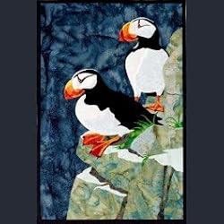 Cliff Dwellers Puffin Applique Bigfork Bay Daniel Smith Quilt Pattern