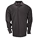 5.11 Tactical Professional Long Sleeve Polo Shirt, Cotton Pique Knit, Reinforced Seams, Black, Medium, Style 42056