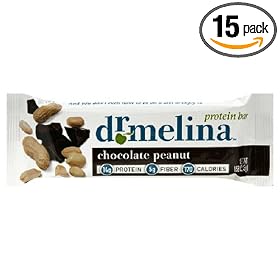 Dr. Melina Protein Bar, Chocolate Peanut, 1.58-Ounce Bars (Pack of 15)