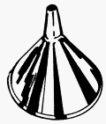 7 Diameter 1 Quart Galv. Steel Funnel (PLW75-001) Category: Fluid Handling Supplies