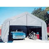 ShelterLogic 18Ft.W House Style Instant Garage - 40ft.L x 18ft.W x 10ft.H, Model# 80843 by Shelter Logic